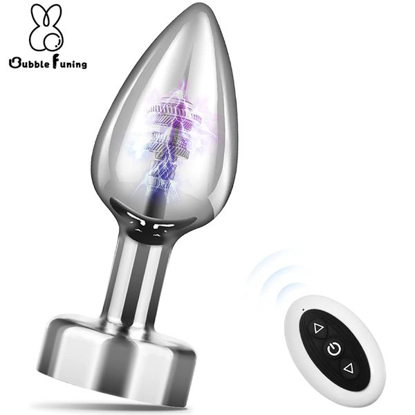 Anal Plug With Push 7 Vibration Modes Toy For Men Prostate Massager Sex Toys Remote Control Vibrator for 18 22_voghion.com