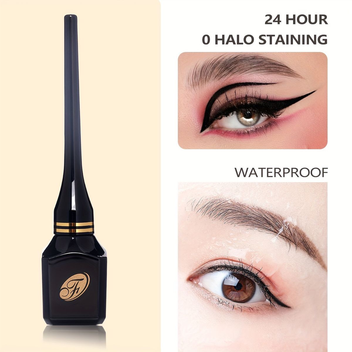 Eye Shadow & Liner Combination Flame Soft Eyeliner Long Lasting Colorful Waterproof And Sweat Proof Not Easy To Smudge_voghion.com