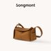 Songmont Yamashita Arimatsu Ear-Hanging Series Mini Brim Cowhide Daily Commuter Crossbody Hobo Bag_voghion.com