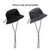 Cappello da pescatore estivo da uomo, ad asciugatura rapida, per campeggio all'aperto, escursioni, regolabile con coulisse, da uomo, in vendita_voghion.com