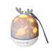 Deer Starry Sky Projector Night Light Remote Control Rechargeable Rotate LED Atmosphere Lamp_voghion.com