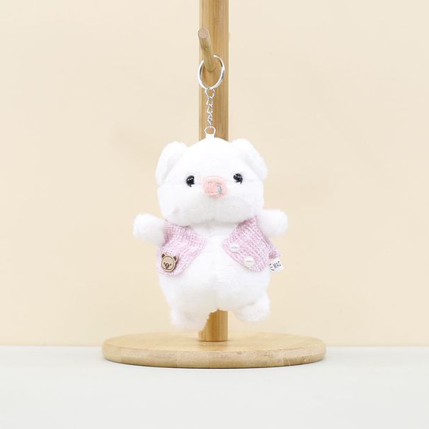 Plush Adorable Keychain Pig Cute Cartoon Piglet Doll Accessory For Bags And Keys_voghion.com