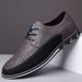 Herren Brogue Lederschuhe Business Casual Oxford Schuhe mit bequemer Sohle_voghion.com