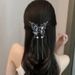 Tassel Butterfly Super Fairy Rose, Back Of The Head, Ponytail, Grab Clip, Half Tied Hair, Fashionable Shark Clip Hair_voghion.com