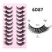 Wimpernset 10 Paar Falsche Wimpern, Dicker Dreidimensionaler Schwung, Natürlicher Sitz, Künstliche Wimpern_voghion.com