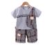 Jungen 1-4 Jahre alte Kinder 2024 Sommer neue westliche modische Kleidung Kinder hübsches zweiteiliges Set_voghion.com