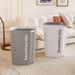 Trash Can Nordic Color-Block Square Household Large Capacity Without Lid With Press Ring For Bedroom Bathroom Kitchen_voghion.com