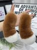 Bag Charms Cute Real Rex Rabbit Fur Car Keychain Pendant Plush Couple Gift School Bag Pendant_voghion.com