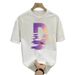 Women's Clothing National Trend Printing Loose Versatile Round Neck Cotton Short Sleeved T Shirt Trendy Design_voghion.com