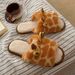 Women's Winter New Indoor Warm Cotton-padded Cartoon Giraffe Plush Confinement Shoes For Students_voghion.com