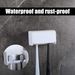 Covered Electric Toothbrush Holder - 2 Slots Self Adhesive Organizer_voghion.com