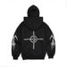Felpa con cappuccio e cerniera da strada con stampa scura, stile gotico, autunno inverno 2025_voghion.com