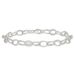 Sterling Silver Fancy Link Anklet_voghion.com