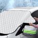 Car snow cover winter front windshield antifreeze cover winter front sunshade thickened snow and frost cover cloth_voghion.com