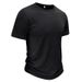 2023 Summer Round Neck Backing Short sleeved Inner Top Men's T-shirt_voghion.com