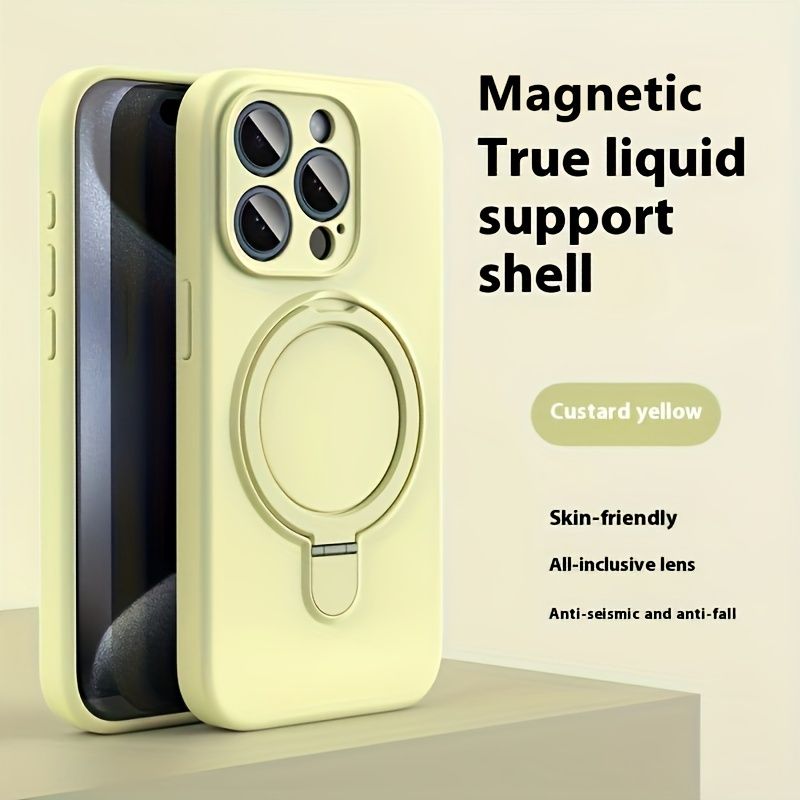 [Heiße Verkäufe] Handyhülle aus zartem Flüssigsilikon mit magnetischer Saughalterung, geeignet für die Serien 15Pro Max, 14, 13, 12 Promax, Pro und Mini_voghion.com