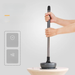Toilet Bathroom Drain Powerful Unblocker Pipe Cleaning Tool Clogging Solution Leather Plunger_voghion.com