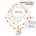 Set di collane a strati celestiali color oro per donna, collana con ciondolo sole, luna e stella con perline in pietra naturale, gioielli con dichiarazione di astrologia boho_voghion.com