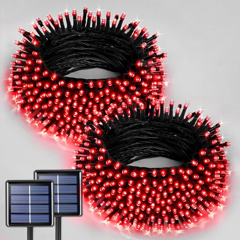 Christmas lighting Outdoor solar light string wholesale Christmas holiday garden decoration layout full of stars Independence Day Halloween lights_voghion.com