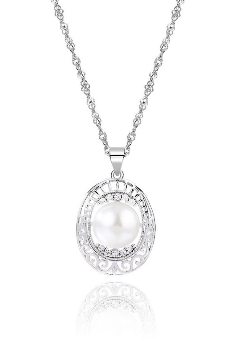 Collier de perles d'eau douce tendance WPJ1045_voghion.com