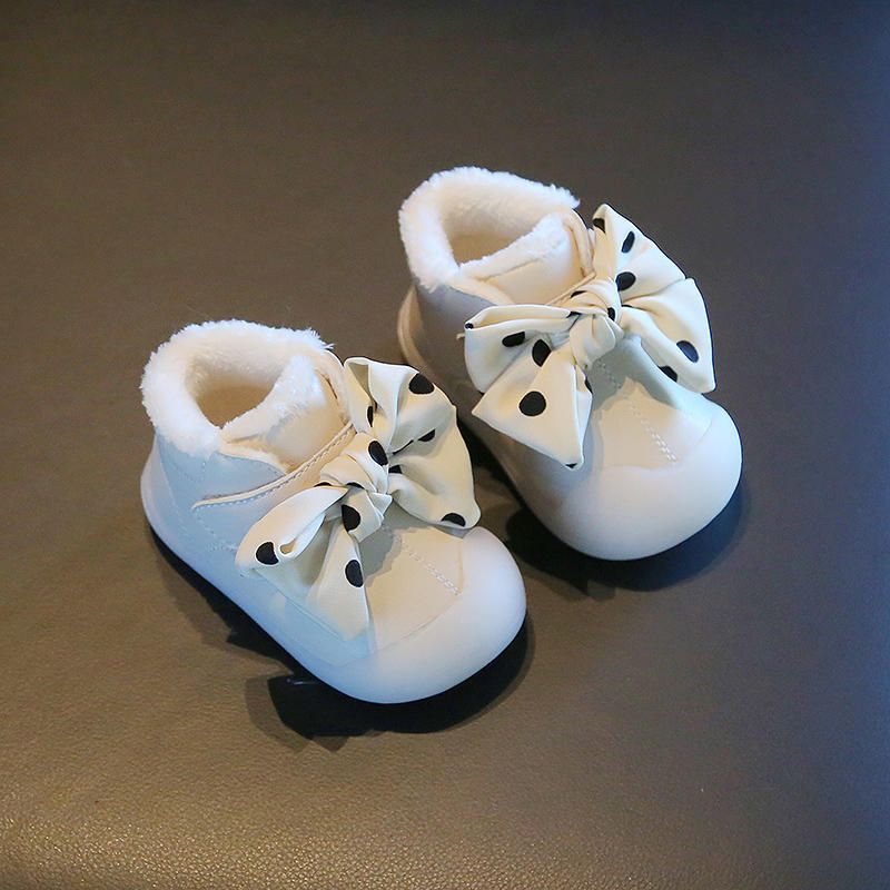 Baby Girls Shoes Winter Soft Soled Baby Shoes Baby Winter Cotton Shoes Princess Shoes_voghion.com