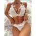Σέξι, διασκεδαστικά εσώρουχα, αξεσουάρ με φιόγκο και μαργαριτάρια, σαγηνευτικό σουτιέν και σετ δύο τεμαχίων με στρινγκ_voghion.com