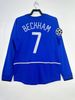 Maglia da calcio retrò a maniche lunghe blu 2002-2003 BECKHAM 02-03 Giggs VanNistelrooy VERON SOLSKJAER FORLAN Rosso Classico Vintage_voghion.com