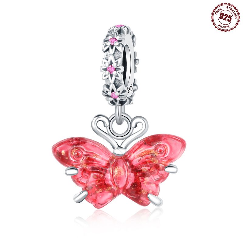 Gioielli da donna in argento sterling 925 con perline, di alta qualità, a forma di farfalla, fai da te, accessori per gioielli, pendenti_voghion.com