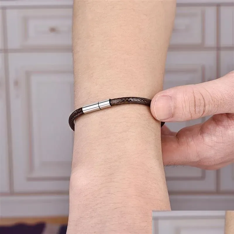 Ketid Jiayiqi käsitsi valmistatud nahast vahatatud nöörist käevõrud õnneliku köiega käevõrud naistele ja meestele vahatatud niidiga tilkade kohaletoimetamine_voghion.com