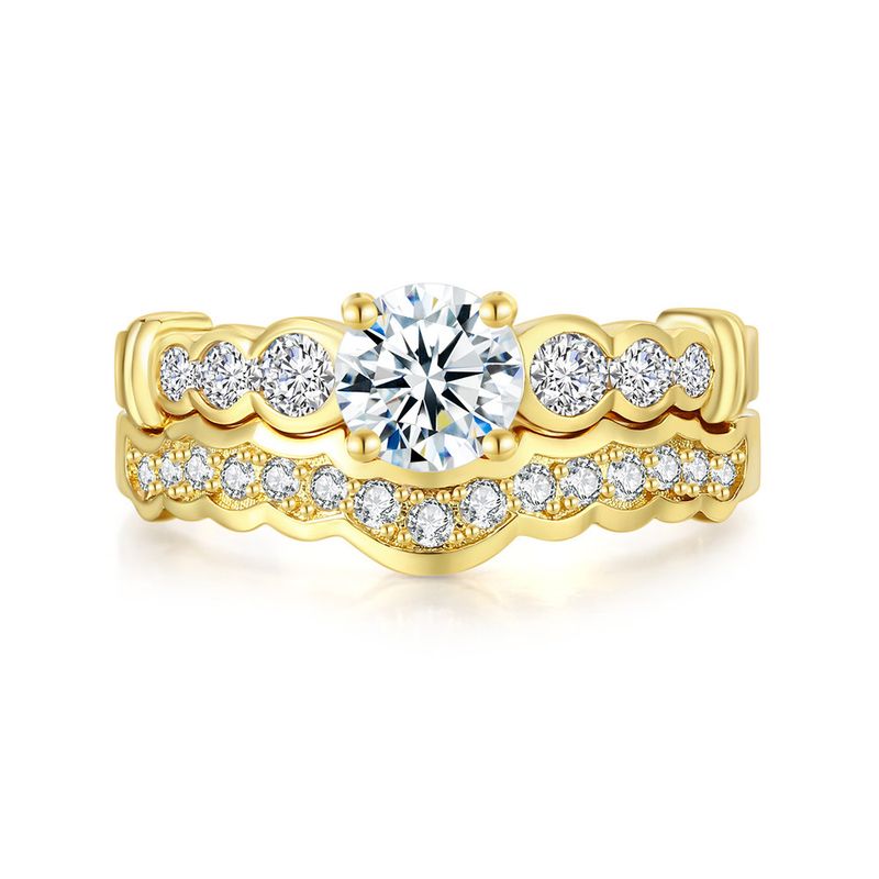 Anillos de doble capa para mujer, anillos de compromiso apilables con incrustaciones de circonitas_voghion.com