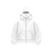 Solid Color Sweatshirt Plain Hooded Zipper Jacket Masked Men Spring Autumn Winter Couple Style_voghion.com