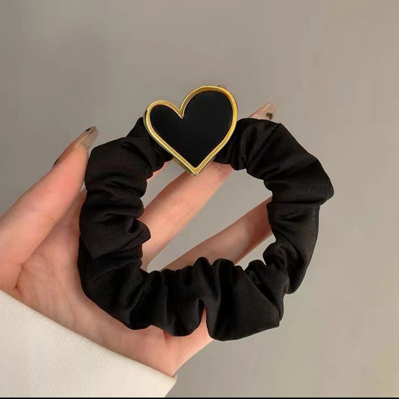 Fascia per capelli estiva da donna con elastico in corda di coniglio nero, 2024, nuova fascia per capelli in gomma altamente elastica e resistente_voghion.com