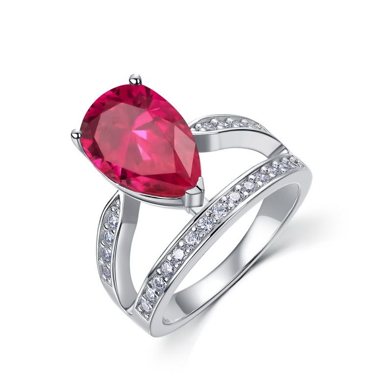 Anello Willson Retro Crown Light Luxury con smeraldo coltivato, argento S925, intarsiato con pietra preziosa colorata coltivata, anello per dito indice_voghion.com