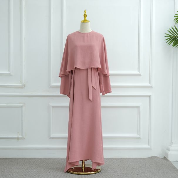 Women's Clothing Slim Waist Elegant Robe Cape Two Piece Suit_voghion.com
