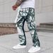 Men's Clothing Camouflage Overalls Retro High Street Loose Straight Pants_voghion.com