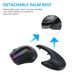 Mouse wireless verticale ergonomico con angolazione regolabile, luci colorate, mouse RGB da gioco per computer ricaricabile per desktop_voghion.com