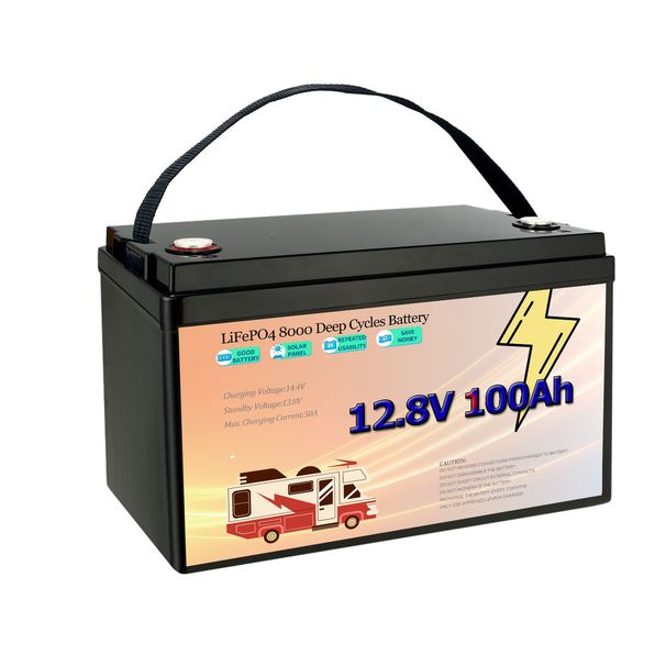 In Stock 12V 100AH Lithium Battery 12V100AH RV Lithium Battery Outdoor Lithium Battery LiFePO4 Energy Storage Battery_voghion.com