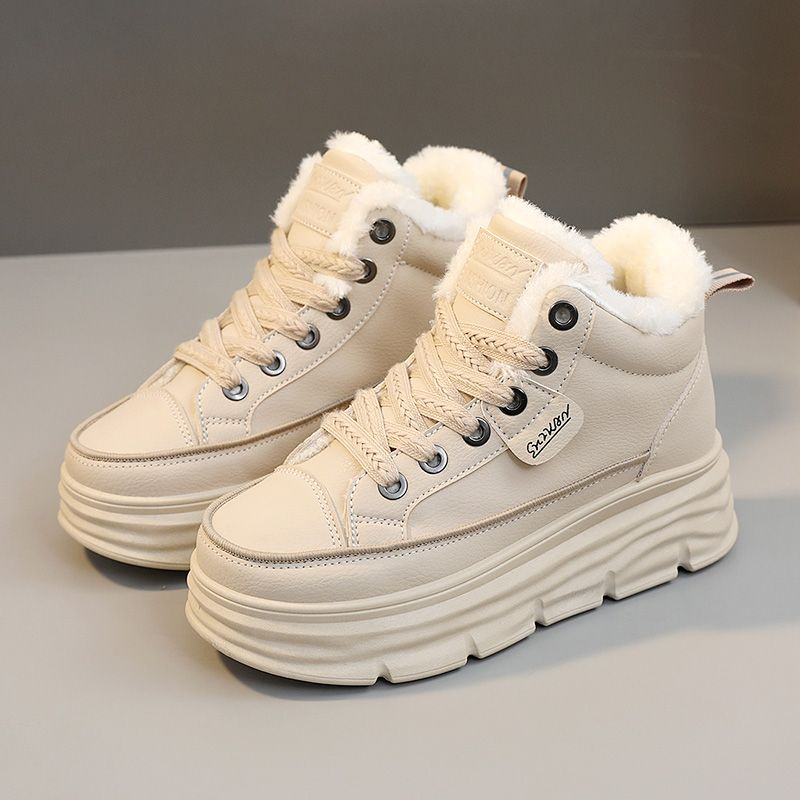 New Winter Plush High Top Women's Shoes Fashion, Warm, Anti slip, Waterproof_voghion.com