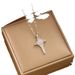 Minimalist Personality Ins Style Temperament Cross Planet Key Pendant Necklace Collarbone Chain_voghion.com