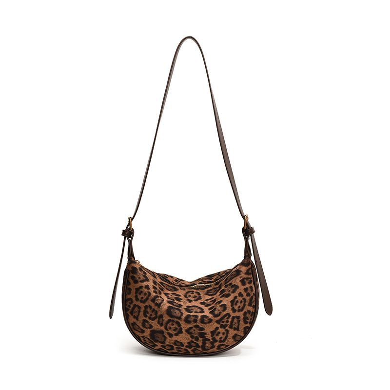 Borsa da donna, borsa a tracolla retrò, grande capacità, versione leopardata, borsa a tracolla per studenti universitari, borsa tote per pendolari_voghion.com