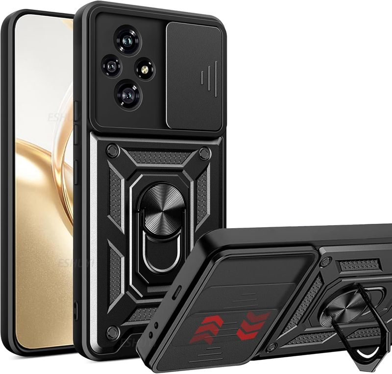 Honor 200 Lite aizsargvāciņš Honor 200 Pro telefonam ar objektīva aizsardzību un gredzena magnētisko turētāju Coque Fundas_voghion.com