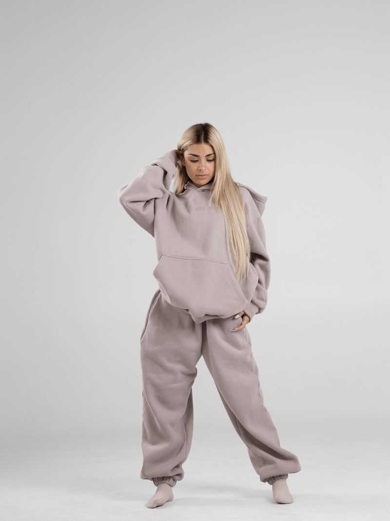 001COMFRT Sweatshirt Set Gestickte Damen Top Hosen_voghion.com