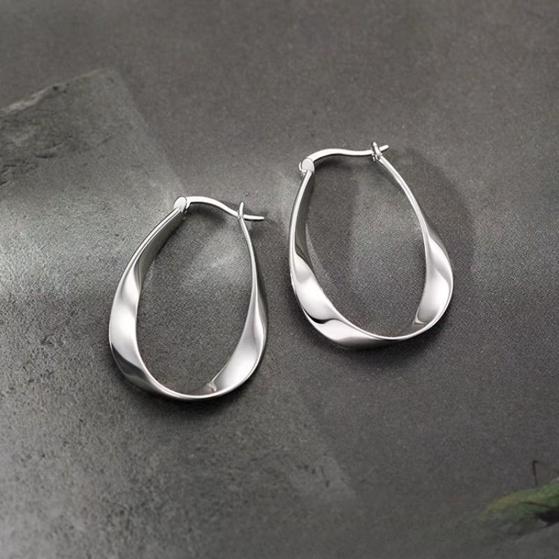 Orecchini 1 pz Niche Mobius Plain Ring Ear Buckle Cold Wind Advanced Feeg Orecchini_voghion.com