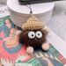 Dumb Small Coal Ball Plush Pendant Car Key Chain Pendant Cartoon Pendant Net Red Bag Plush Pendant_voghion.com