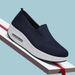 Scarpe casual da donna traspiranti, con suola spessa e cuscino d'aria, con altezza maggiorata e slip-on_voghion.com