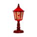Hexagonal Christmas Lantern With Music - Festive LED Night Light For Tabletop Decor (Red Santa/White Snowman/Bronze Tree)_voghion.com