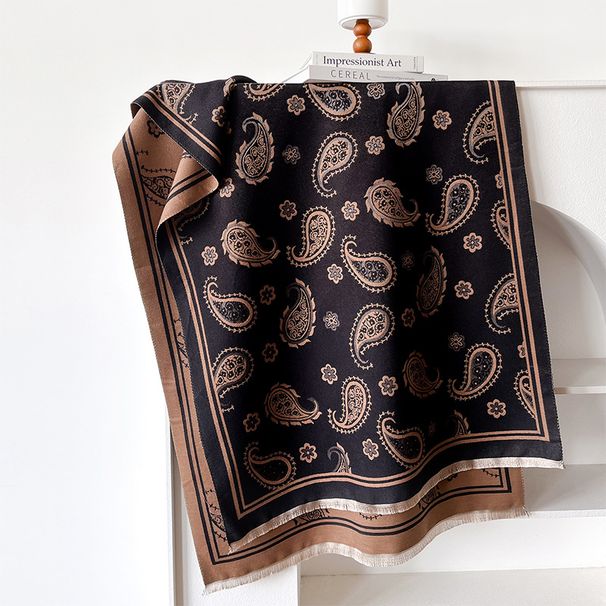 2024 nuova sciarpa in cashmere a doppia faccia e autunno a contrasto di colore semplice e stampata, calda invernale di alta qualità_voghion.com