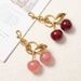 High-end Decorative Red New Keychain Cherry Backpack Charms Bag Accessories Pink_voghion.com