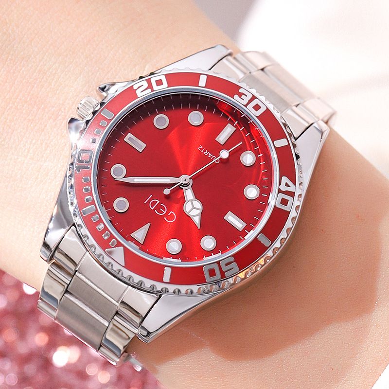 Reloj GEDI Fashion Green Water Ghost luminoso, nuevo estilo, reloj de pulsera de cuarzo resistente al agua para hombre._voghion.com