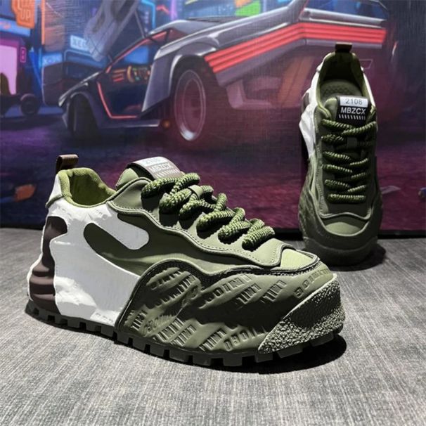 Stilvolle und bequeme lässige Herren-Sneaker mit Plateausohle_voghion.com